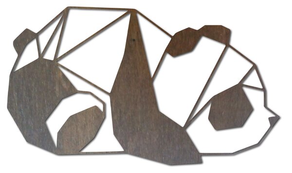 Vyrezávaný obraz na stenu panda - TUFUK: Prírodná preglejka - Topoľ natural 40 x 23 cm 3850-41053 PR0242 HEU+