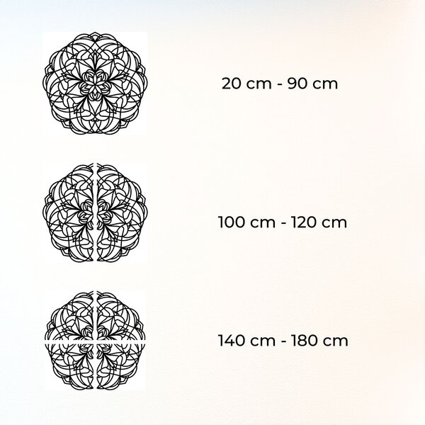 Jedinečná dekorácia na stenu mandala pokoja | SERENA: Preglejka Topoľ - Honey 3071 20 cm 3856-92329 PR0250