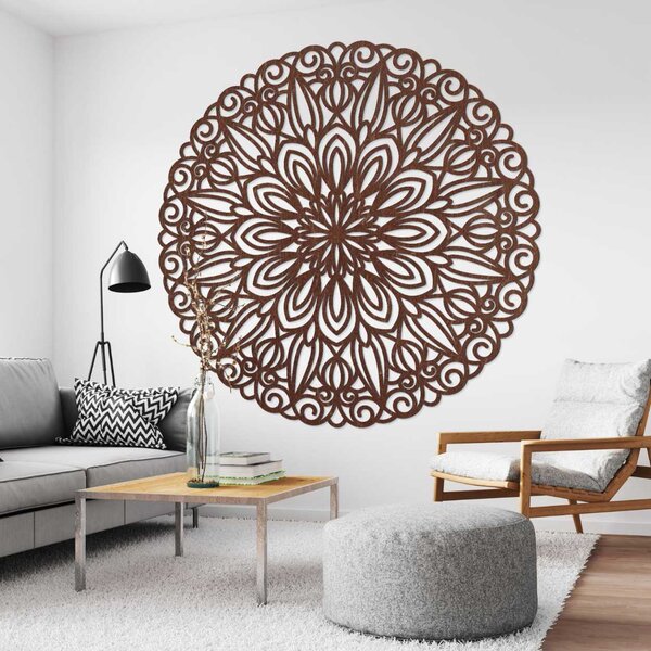 Elegantná drevená mandala na stenu - SOFIS: Preglejka Topoľ - Honey 3071 20 cm 3855-79655 PR0249