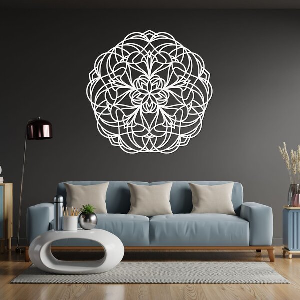 Jedinečná dekorácia na stenu mandala pokoja | SERENA: Preglejka Topoľ - Honey 3071 20 cm 3856-92329 PR0250