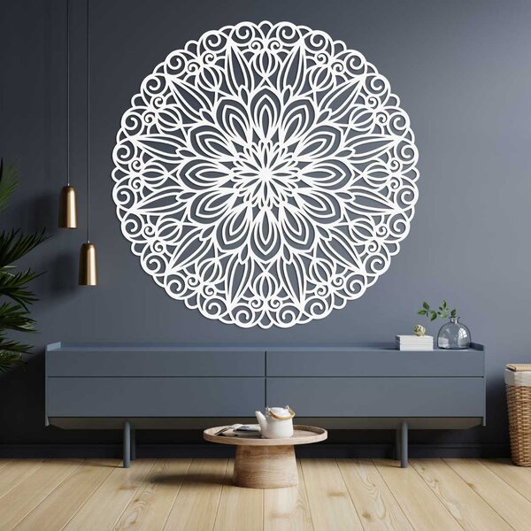 Elegantná drevená mandala na stenu - SOFIS: Preglejka Topoľ - Honey 3071 20 cm 3855-79655 PR0249