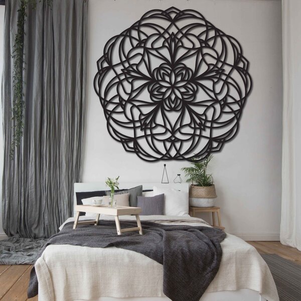 Jedinečná dekorácia na stenu mandala pokoja | SERENA: Preglejka Topoľ - Honey 3071 20 cm 3856-92329 PR0250