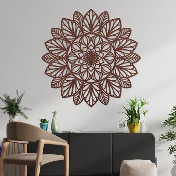 Laserom vyrezávaná drevená mandala na stenu | FRIHETI: Preglejka Topoľ - bez povrchovej úpravy 20 cm 3861-83771 PR0255