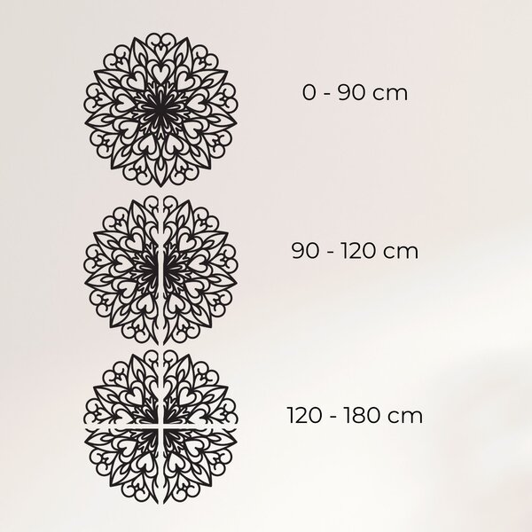 Vyrezávaná mandala, drevená dekorácia na stenu | FARLIKT: Preglejka Topoľ - Honey 3071 30 cm 3862-93720 PR0256