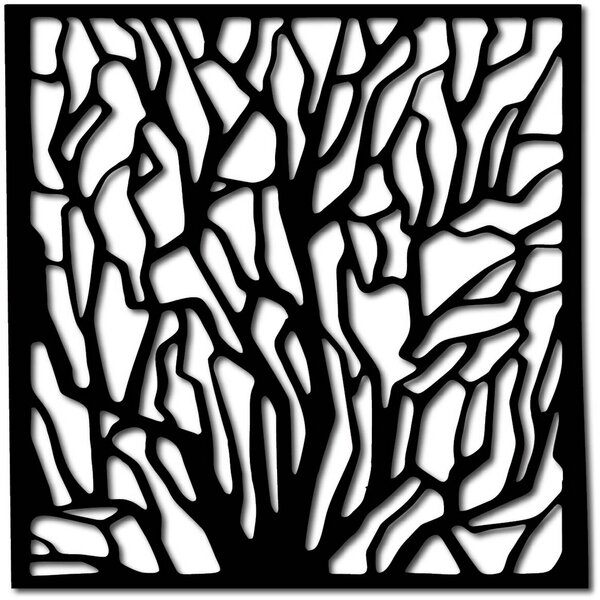 Vyrezávaný drevený obraz na stenu z preglejky | KORNER: Prírodná preglejka - Topoľ natural Rozmer 30 x 30 cm 3868-42160 PR0263 HEU+