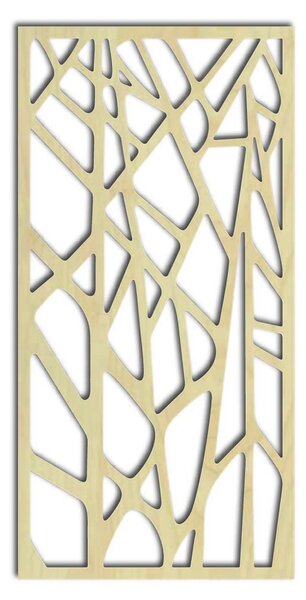 Vyrezávaný drevený obraz na stenu z preglejky - HUGO: Prírodná preglejka - Topoľ natural 40 x 20 cm 3864-41962 PR0259 HEU+