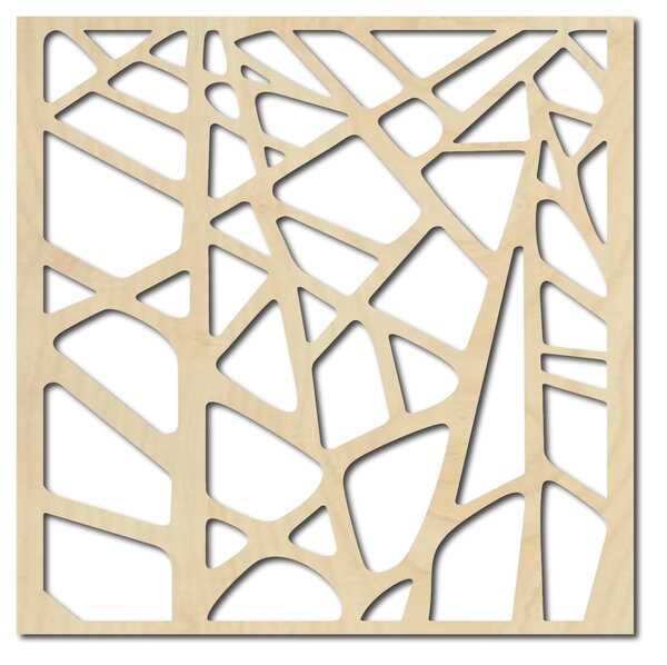 Vyrezávaný drevený obraz na stenu štvorec - KVADER: Prírodná preglejka - Topoľ natural Rozmer 30 x 30 cm 3863-41899 PR0260 STVOREC HEU+