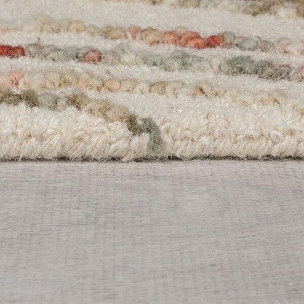 Flair Rugs , Kusový koberec Memphis Abstract Swirl Natural/Orange, 120x170, béžová, obývacia izba