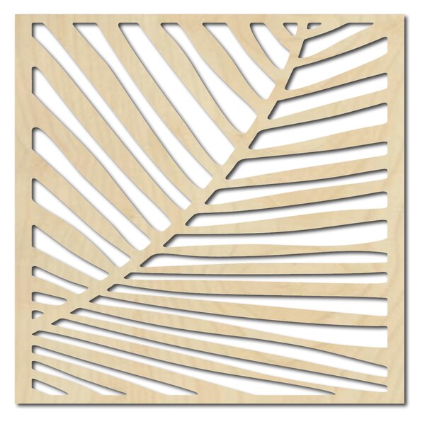 Dekoratívny drevený obraz na stenu, skvelý na moderné interiéry - HRKEL: Prírodná preglejka - Topoľ natural Rozmer 30 x 30 cm 3872-42376 PR0267 HEU+
