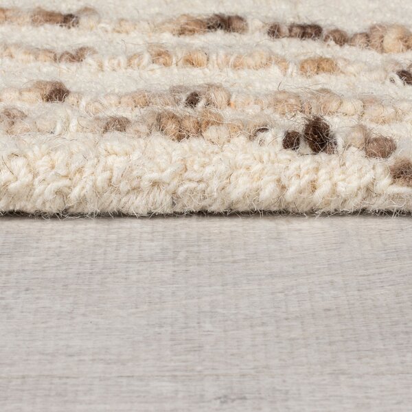 Flair Rugs, Kusový koberec Memphis Abstract Swirl Natural/Brown, 120x170, béžová, obývacia izba