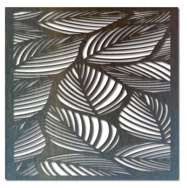 Vyrezávaný drevený obraz na stenu listy - ORKO: Prírodná preglejka - Topoľ natural Rozmer 30 x 30 cm 3874-42484 PR0269 HEU+