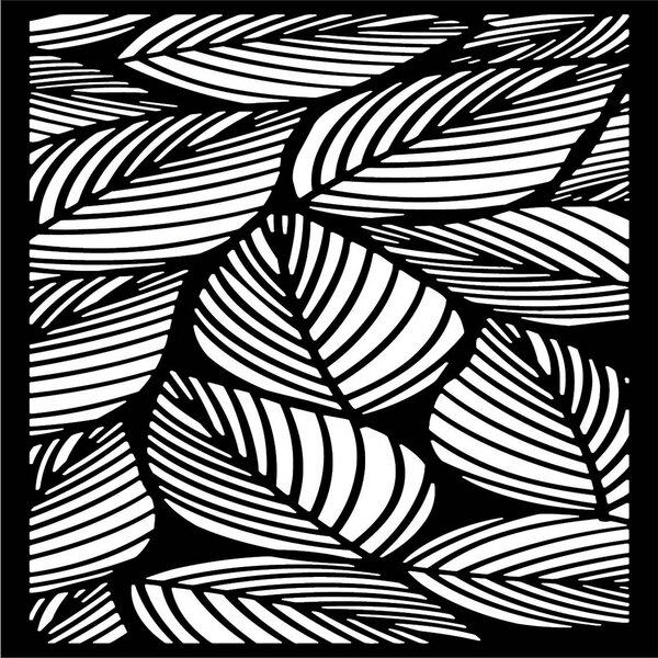 Vyrezávaný drevený obraz na stenu listy - ORKO: Prírodná preglejka - Topoľ natural Rozmer 30 x 30 cm 3874-42484 PR0269 HEU+