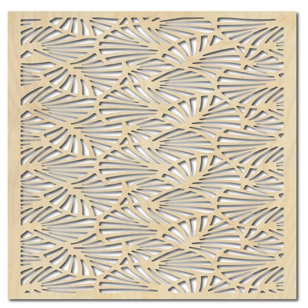 Vyrezávaný Drevený obraz na stenu z preglejky MUSLAY: Prírodná preglejka - Topoľ natural Rozmer 30 x 30 cm 3876-42592 PR0271 HEU+