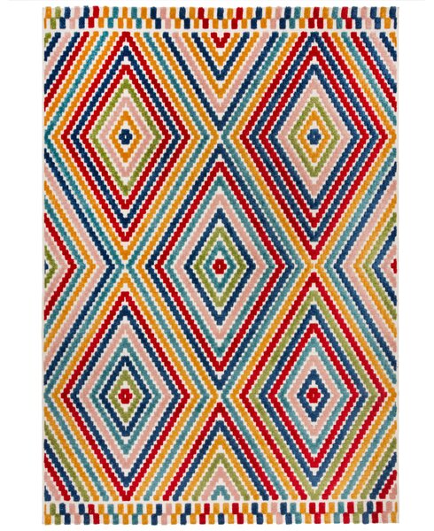 Flair Rugs, Kusový koberec Miami Bay Diamond Multi – na von aj na doma, 200x290, viacfarebná, exteriér