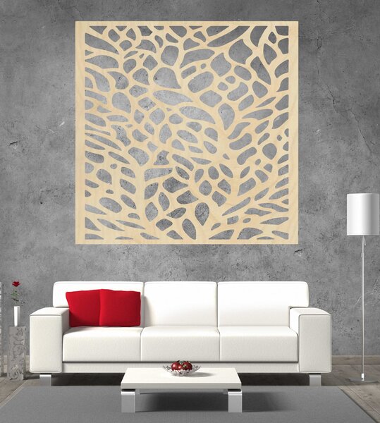 Vyrezávaný obraz na stenu z drevenej preglejky KLIDKK: Prírodná preglejka - Topoľ natural Rozmer 30 x 30 cm 3878-42700 PR0273 HEU+