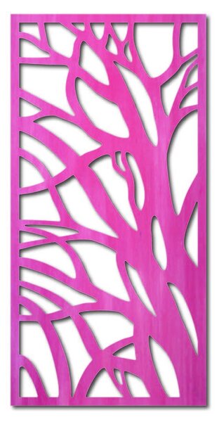 Abstraktný dizajn rastlinných vetiev dekorácia na stenu - LOSMOS: Prírodná preglejka - Topoľ natural 40 x 20 cm 3887-43213 PR0282 HEU+