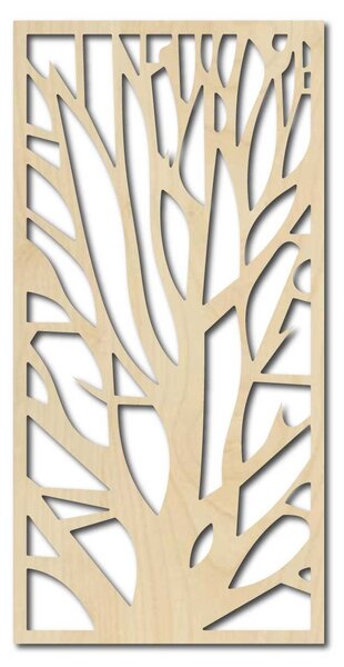 Obraz na stenu vyrezávaný z drevenej preglejky ONKOSM: Prírodná preglejka - Topoľ natural 40 x 20 cm 3883-42979 PR0278 HEU+