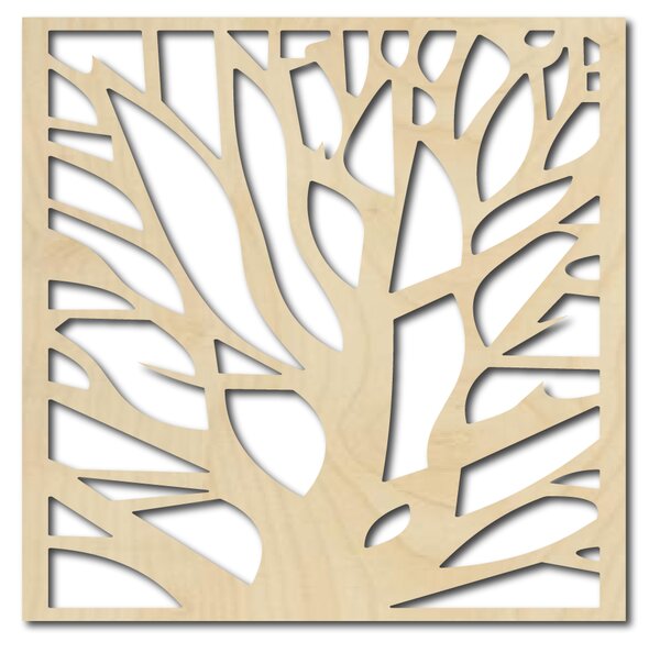 Vyrezávaný obraz na stenu z drevenej preglejky HORLATFA: Prírodná preglejka - Topoľ natural Rozmer 20 x 20 cm 3884-43024 PR0280 HEU+