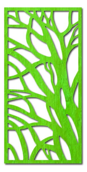 Abstraktný dizajn rastlinných vetiev dekorácia na stenu - LOSMOS: Prírodná preglejka - Topoľ natural 40 x 20 cm 3887-43213 PR0282 HEU+