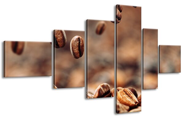 Gario 6 dielny obraz na plátne Kávové bohatstvo Veľkosť: 180 x 100 cm