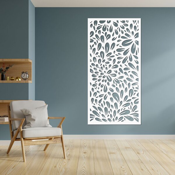 Abstraktný obraz kvetov na stenu | PINIIA: Preglejka Topoľ - Honey 3071 80 x 40 cm 3889-85573 PR0284