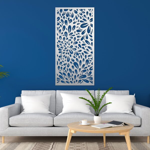 Abstraktný obraz kvetov na stenu | PINIIA: Preglejka Topoľ - Honey 3071 80 x 40 cm 3889-85573 PR0284