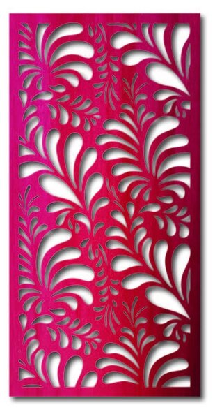 Elegantný drevený panel s kvetinovým vzorom | PIKI: Prírodná preglejka - Topoľ natural 40 x 20 cm 3891-43447 PR0286 HEU+