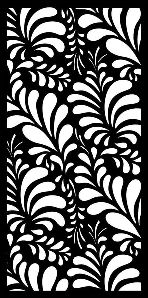 Elegantný drevený panel s kvetinovým vzorom | PIKI: Prírodná preglejka - Topoľ natural 40 x 20 cm 3891-43447 PR0286 HEU+