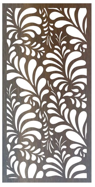 Elegantný drevený panel s kvetinovým vzorom | PIKI: Prírodná preglejka - Topoľ natural 40 x 20 cm 3891-43447 PR0286 HEU+