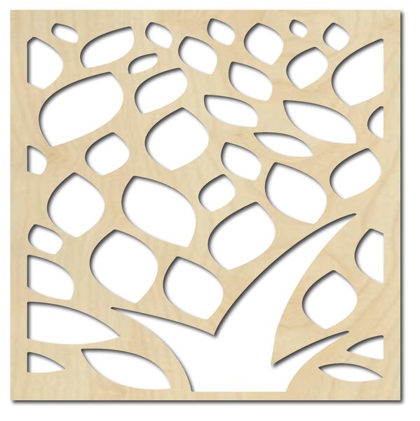 Vyrezávaný obraz na stenu z drevenej preglejky kvet LUSEKOJ: Prírodná preglejka - Topoľ natural Rozmer 20 x 20 cm 3894-43609 PR0289 HEU+