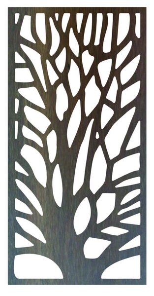 Drevený obraz - silueta konare stromu - GUTE: Preglejka - Čierna farba 40 x 20 cm 3898-43713 PR0290 HEU+