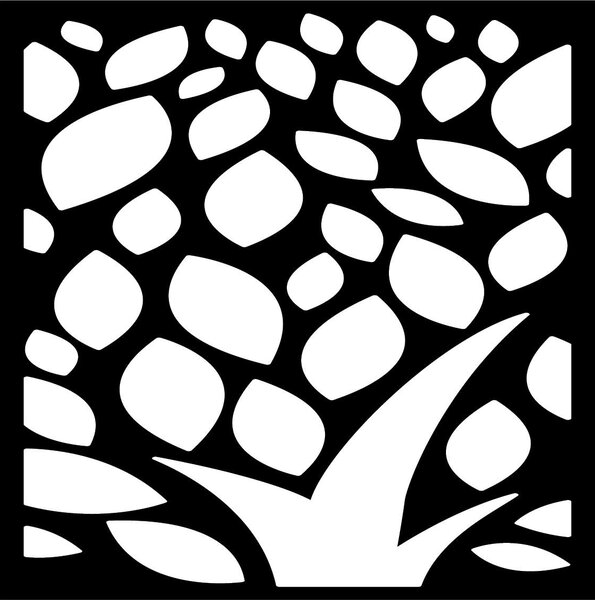 Vyrezávaný obraz na stenu z drevenej preglejky kvet LUSEKOJ: Prírodná preglejka - Topoľ natural Rozmer 20 x 20 cm 3894-43609 PR0289 HEU+
