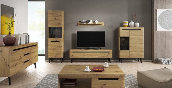 PROFI obývacia stena NORDI dub artisan