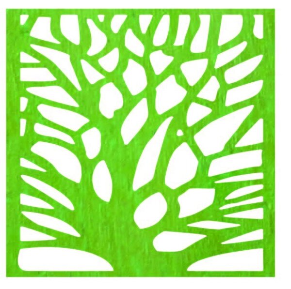 Vyrezávaný obraz na stenu z drevenej preglejky strom ORECH: Prírodná preglejka - Topoľ natural Rozmer 20 x 20 cm 3899-43750 PR0291 HEU+