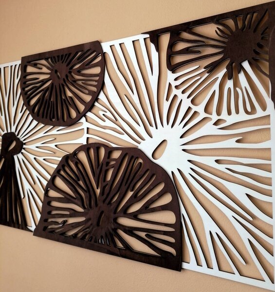 Vyrezávaný obraz na stenu - ABSTRIK: 46 x 80 cm 3910-44670 PR0297