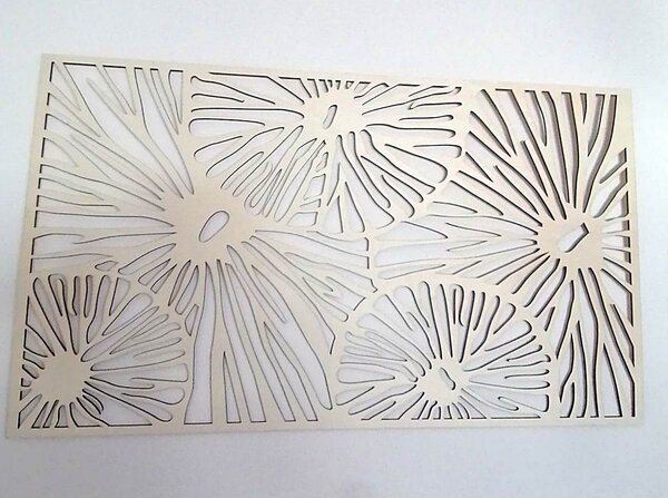 Abstraktný obraz na stenu z preglejky 3D efekt SAMUEL: Prírodná preglejka - Topoľ natural 46 x 80 cm 3916-45061 PR0300 HEU+