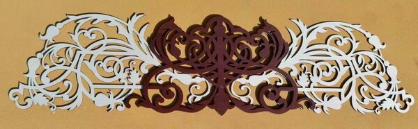 Vyrezávaný obraz z drevenej preglejky - RUSTOL: Preglejka - Zelená (moridlo) 45 x 120 cm 3919-45277 PR0302