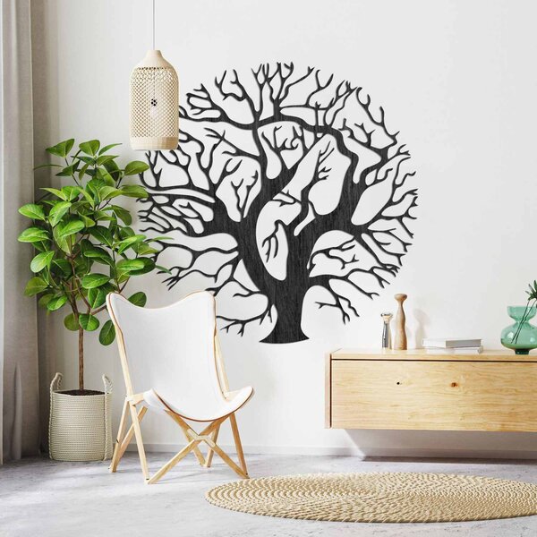 Drevený obraz na stenu strom v kruhu | ZITNAK: Preglejka Topoľ - Honey 3071 30 x 30 cm 3926-94365 PR0309
