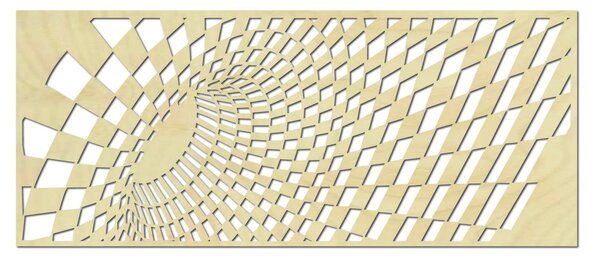 Vkusný obraz na stenu z drevenej preglejky ÚLETT: Prírodná preglejka - Topoľ natural 50 x 25 cm 3925-46181 PR0308