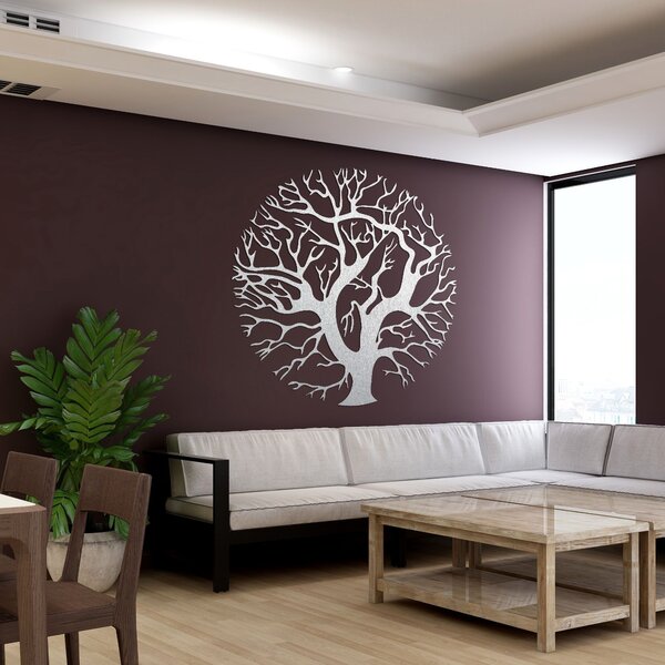 Drevený obraz na stenu strom v kruhu | ZITNAK: Preglejka Topoľ - Honey 3071 30 x 30 cm 3926-94365 PR0309