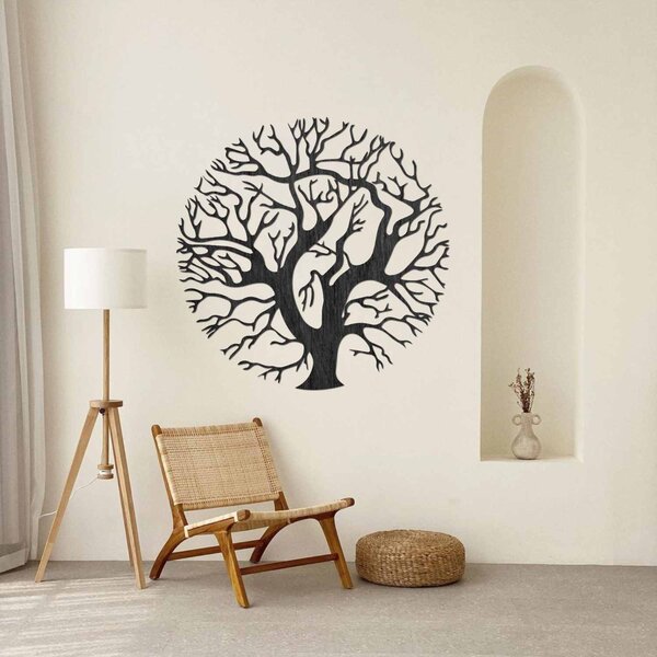 Drevený obraz na stenu strom v kruhu | ZITNAK: Preglejka Topoľ - Honey 3071 30 x 30 cm 3926-94365 PR0309