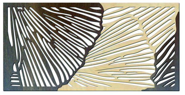 Drevený obraz na stenu - LUPENE: Prírodná preglejka - Topoľ natural 50 x 25 cm 3929-46762 PR0311