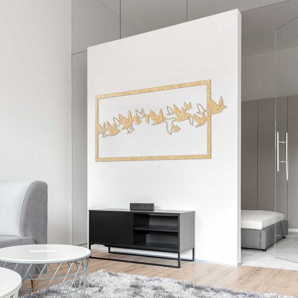 Obraz na stenu vtáky - ORRO: Preglejka Topoľ - Honey 3071 80 x 40 cm 3928-100137 PR0312
