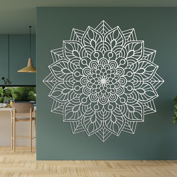 Mandala prémiový dekor s nadčasovým dizajnom - ORNELLA: Prírodná preglejka - Topoľ natural Rozmer 50 cm 3938-47670 PR0319-A