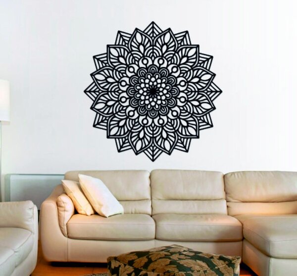 Mandala prémiový dekor s nadčasovým dizajnom - ORNELLA: Prírodná preglejka - Topoľ natural Rozmer 50 cm 3938-47670 PR0319-A