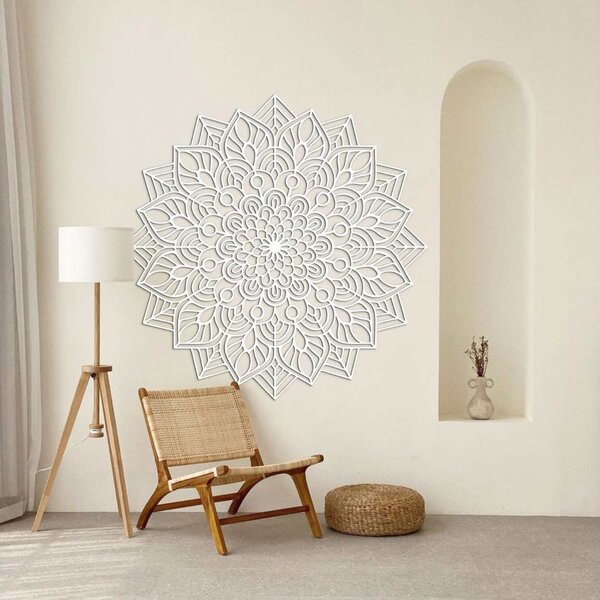 Mandala prémiový dekor s nadčasovým dizajnom - ORNELLA: Prírodná preglejka - Topoľ natural Rozmer 50 cm 3938-47670 PR0319-A