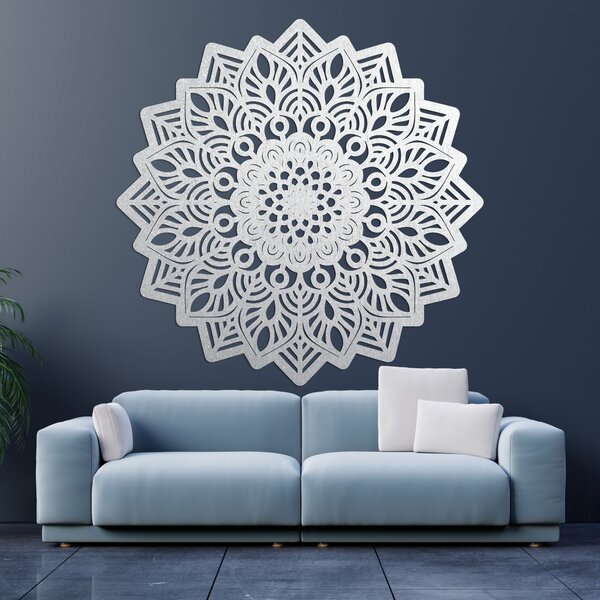 Drevená dekorácia na stenu mandala slnka - SOLIS: Preglejka Topoľ - Honey 3071 20 cm 3939-99385 PR0319-B