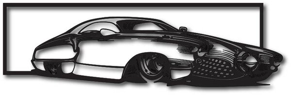 Exkluzívny obraz na stenu auto z drevenej preglejky história: Prírodná preglejka - Topoľ natural 30 x 90 cm 3950-49483 PR0327