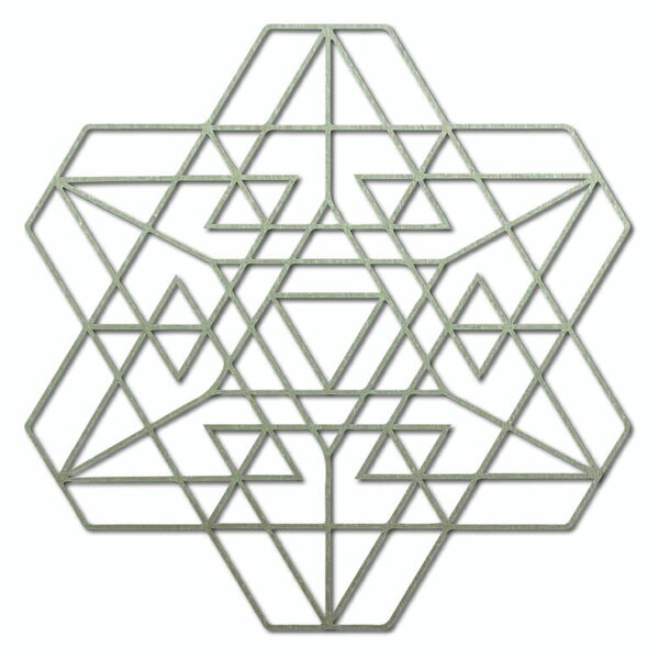 Stylesa Geometrický obraz na stenu z drevenej preglejky: Prírodná preglejka - Topoľ natural Rozmer 50 cm 3957-49232 PR0334 preglejka