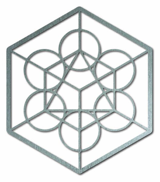 Drevený geometrický obraz na stenu žatva: Prírodná preglejka - Topoľ natural Rozmer 50 cm 3966-50093 PR0336